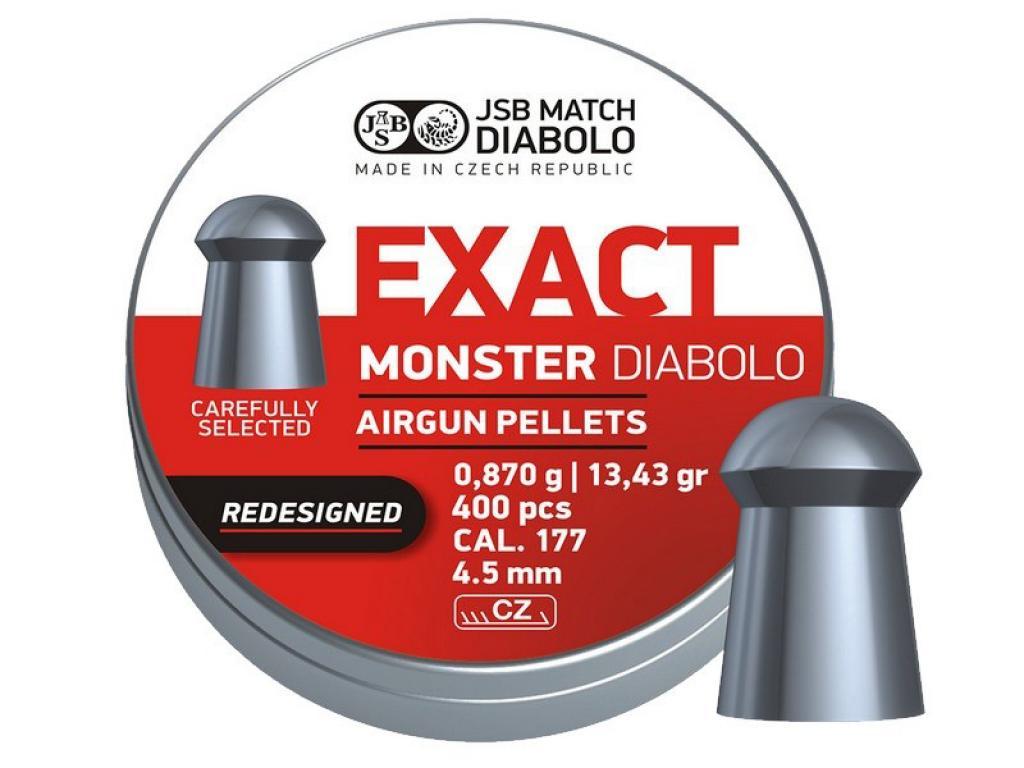 Пули для пневматики JSB Exact Monster redesigned 4,52 мм 0,87 гр 400 шт