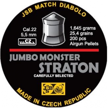 Пули для пневматики JSB Straton Jumbo Monster Diabolo 5,5 мм 1,645 гр 200 шт