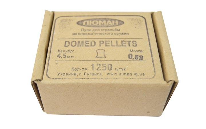 Пули для пневматики Люман Domed pellets 0,68 г 4,5 мм 1250 шт