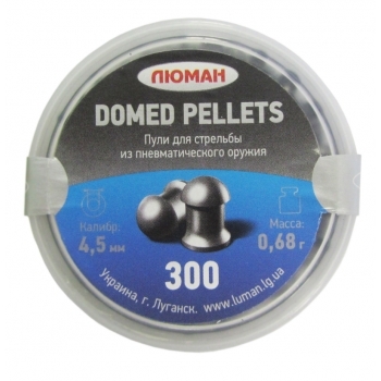 Пули для пневматики Люман Domed pellets 4,5 мм 0,68 гр 300 шт