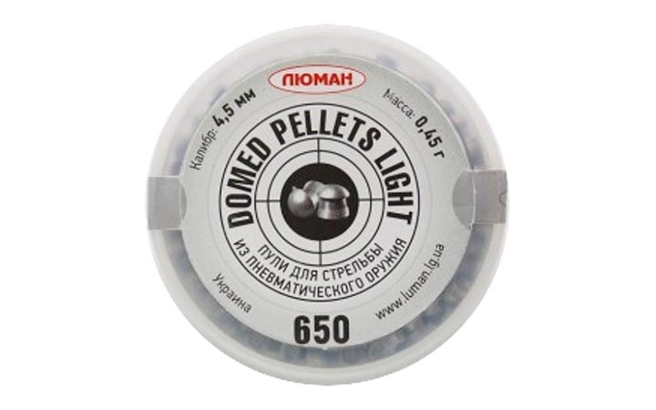 Пули для пневматики Люман Domed pellets light 4,5 мм 0,45 гр 650 шт