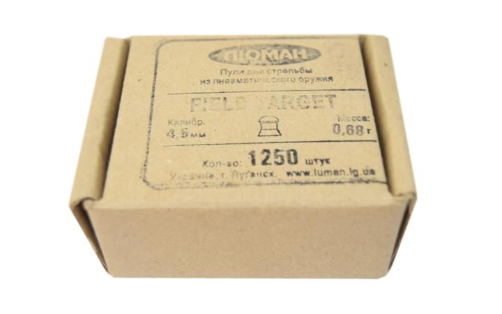 Пули для пневматики Люман Field Target 0,68 г 4,5 мм 1250 шт