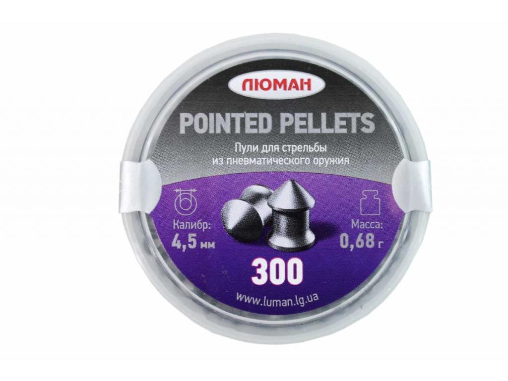 Пули для пневматики Люман Pointed pellets 4,5 мм 0,68 гр 300 шт