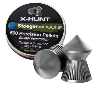 Пули для пневматики Н&N Stoeger X-Hunt 4,5 мм 0,56 г/8,54 гран 500 шт