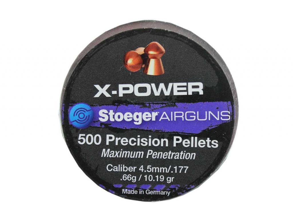 Пули для пневматики Н&N Stoeger X-Power 4,5 мм 0,65 г/10,19 гран 500 шт