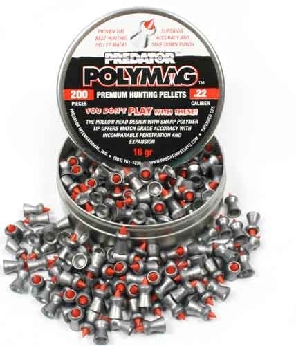 Пули для пневматики PREDATOR POLYMAG 5,5 мм 16 гран 200 шт