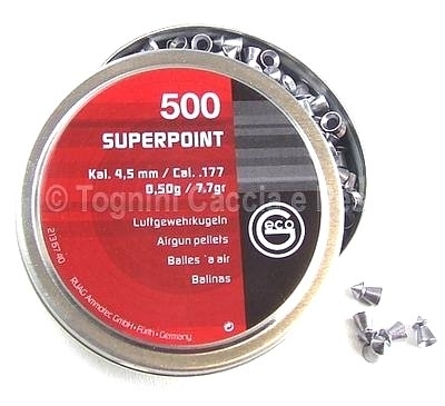Пули для пневматики RWS Geco Super Point 4,5 мм 0,50 гр 500 шт