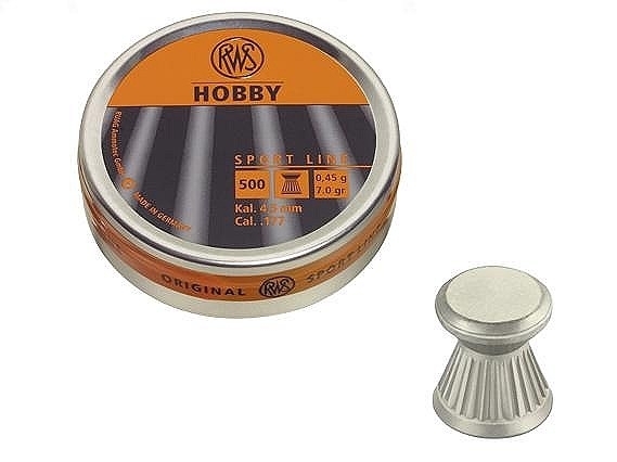 Пули для пневматики RWS Hobby 4,5 мм 0,45 гр 500 шт