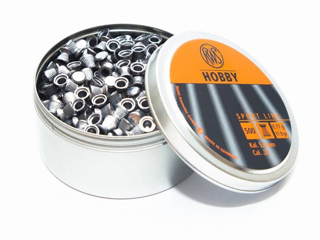 Пули для пневматики RWS Hobby 5,5 мм 0,77 гр 500 шт
