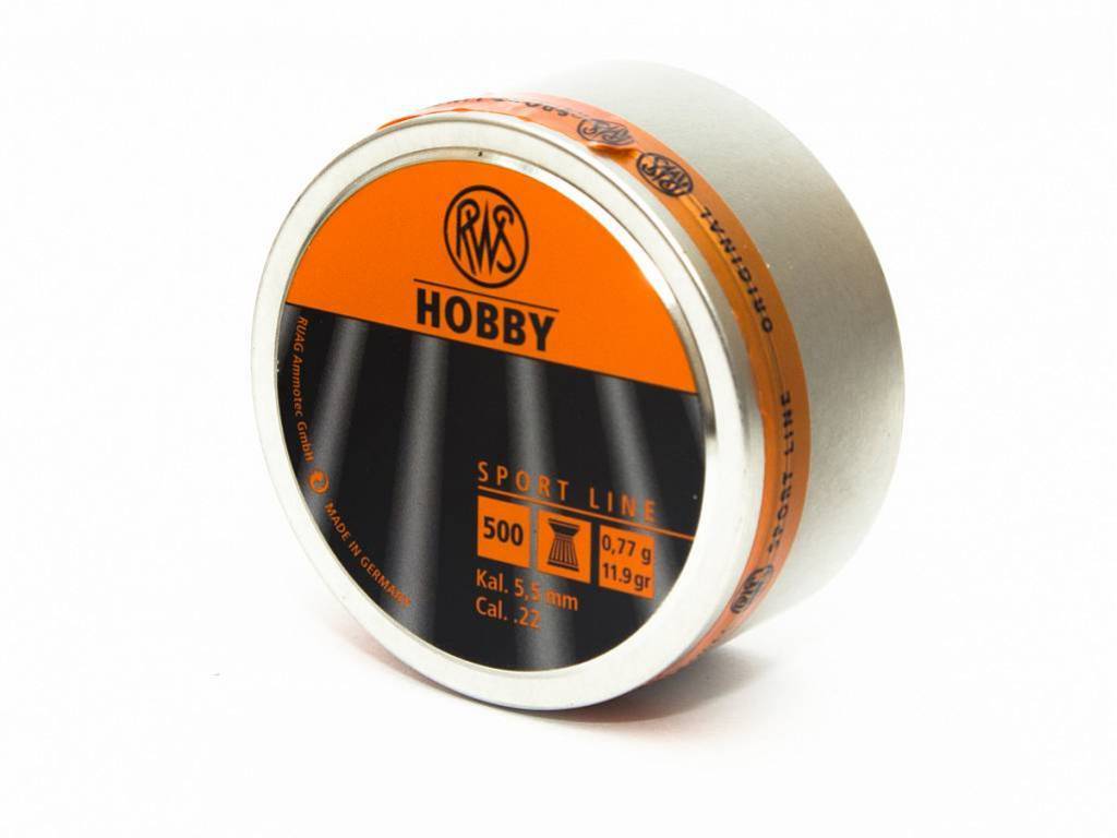 Пули для пневматики RWS Hobby 5,5 мм 0,77 гр 500 шт