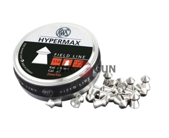 Пули для пневматики RWS Hypermax 5,5 мм 0,64 гр 150 шт