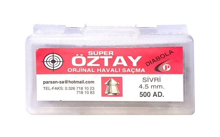 Пули для пневматики Super OZTAY diabolo 0,49-0,51 гр 4,5 мм 500 шт