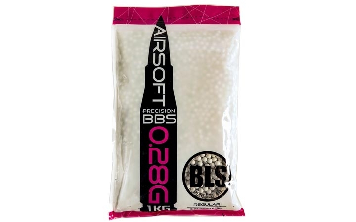 Шарики для страйкбола пластиковые 6 мм BLS 0,28 гр белые 1 кг
