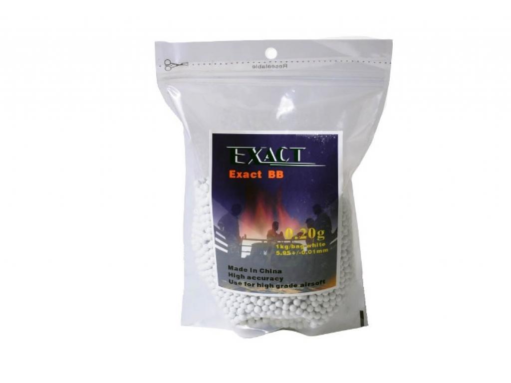Шарики страйкбольные 6 мм EXACT 0,20 гр